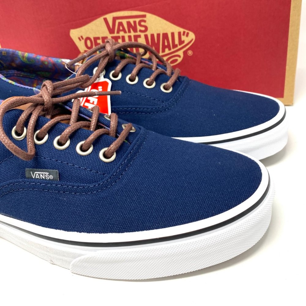 Vans Shoes Men's Size Era 59 C&L Dress Blue Canvas Skate Low Top VN000UC6DCU - Picture 8 of 11